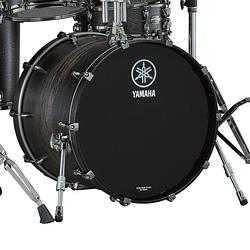 Foto van Yamaha jlhb1814ucs live custom hybrid oak charcoal sunburst 18 x 14 bass drum