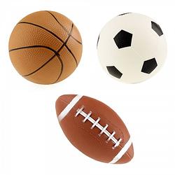 Foto van Toi-toys mini-sportballen pro sports rubber 3-delig