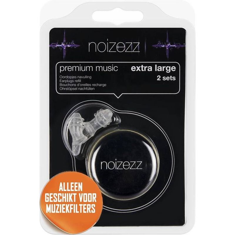 Foto van Noizezz premium music extra large navulling oordopjes (geleverd zonder filters)