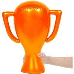 Foto van 1x oranje opblaasbare cup 45 cm - oranje artikelen - opblaasfiguren