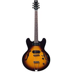 Foto van Heritage standard h-530 original sunburst semi-akoestische gitaar met koffer