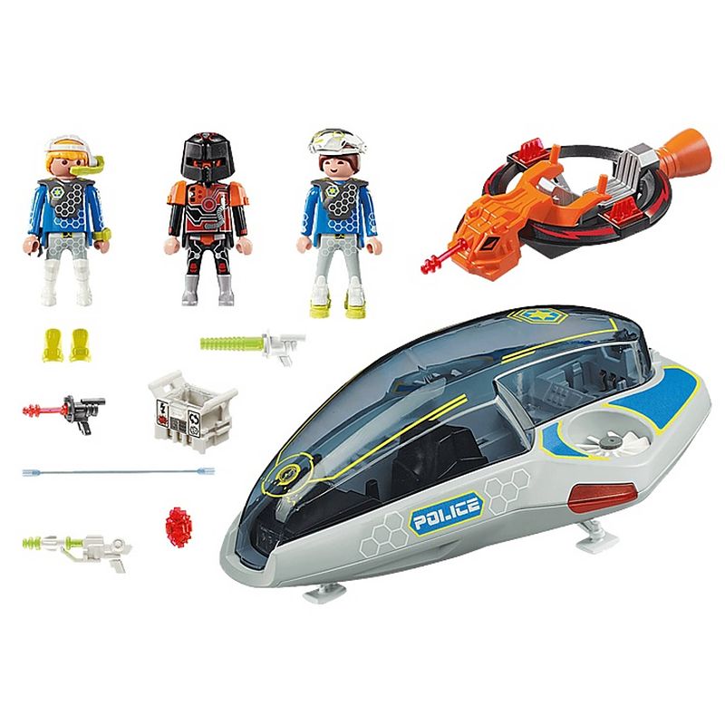 Foto van Playmobil galaxy police galaxy politie glider - 70019