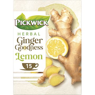 Foto van Pickwick ginger goodness lemon kruidenthee bij jumbo