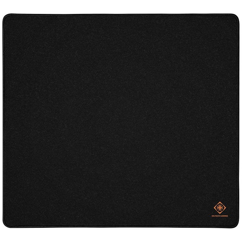 Foto van Deltaco gaming dmp460 gaming muismat antislip zwart (b x h x d) 450 x 400 x 4 mm