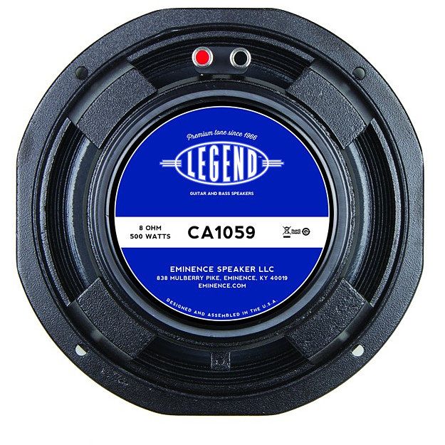 Foto van Eminence legend ca1059 10 inch basspeaker 500w 8 ohm