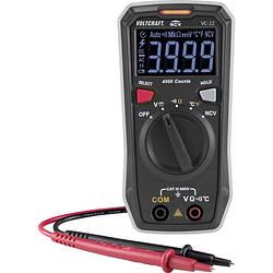 Foto van Voltcraft vc-12637410 multimeter kalibratie (iso) digitaal cat iii 600 v weergave (counts): 4000