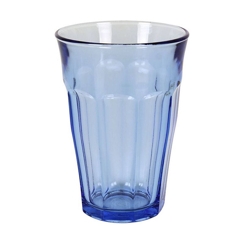 Foto van Glazenset picardie blauw 360 ml 4 stuks (360 ml)
