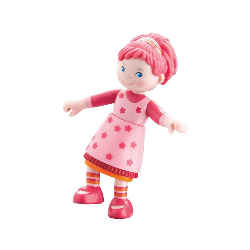 Foto van Little friends poppenhuispop lilli meisjes 9,5 cm pvc roze