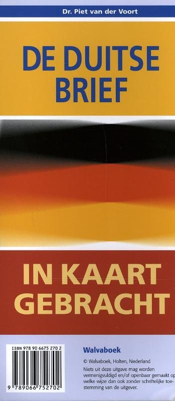 Foto van De duitse brief in kaart gebracht - paul van der voort - pakket (9789066752702)