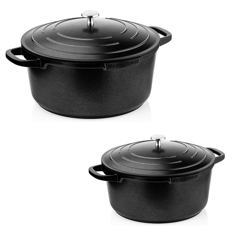 Foto van Westinghouse performance series pannenset - braadpan 28 cm + braadpan 24 cm - zwart