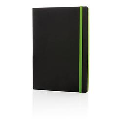 Foto van Xd collection notitieboek soft cover a5 pu/papier zwart/groen