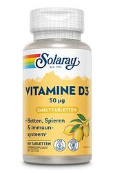 Foto van Solaray vitamine d3 smelttabletten 50ug