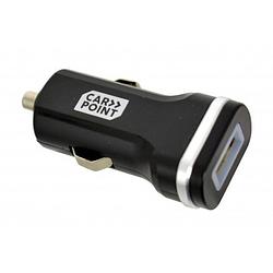 Foto van Carpoint autolader usb enkel 12/24 volt zwart