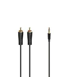 Foto van Hama audiokabel 3.5-mm-jack - 2 cinch-stereo - verguld - 3.0 mtr