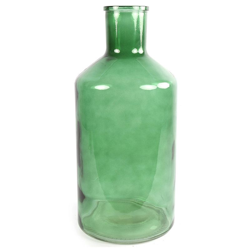 Foto van Countryfield vaas - mintgroen - glas - xxl fles vorm - d24 x h51 cm - vazen