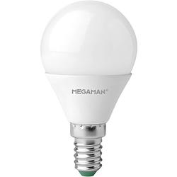 Foto van Megaman mm21088 led-lamp energielabel f (a - g) e14 kogel 5.5 w = 40 w neutraalwit (ø x l) 45 mm x 84 mm 1 stuk(s)