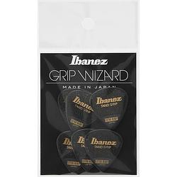 Foto van Ibanez ppa16xsgbk grip wizard sand grip plectrumset 6-pack extra heavy zwart