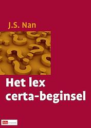 Foto van Het lex certa-beginsel - j.s. nan - paperback (9789012385473)