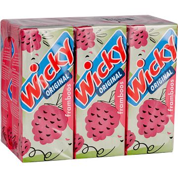 Foto van Wicky framboos orginal 6x200ml bij jumbo