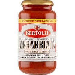 Foto van Bertolli arrabbiata met pikante chilipeper en paprika voordeelverpakking 500 g bij jumbo