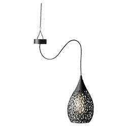 Foto van Antraciete solar tuinverlichting hanglamp ijzer 21 cm - buitenverlichting