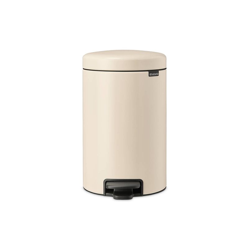 Foto van Brabantia newicon pedaalemmer 12 liter met kunststof binnenemmer - soft beige