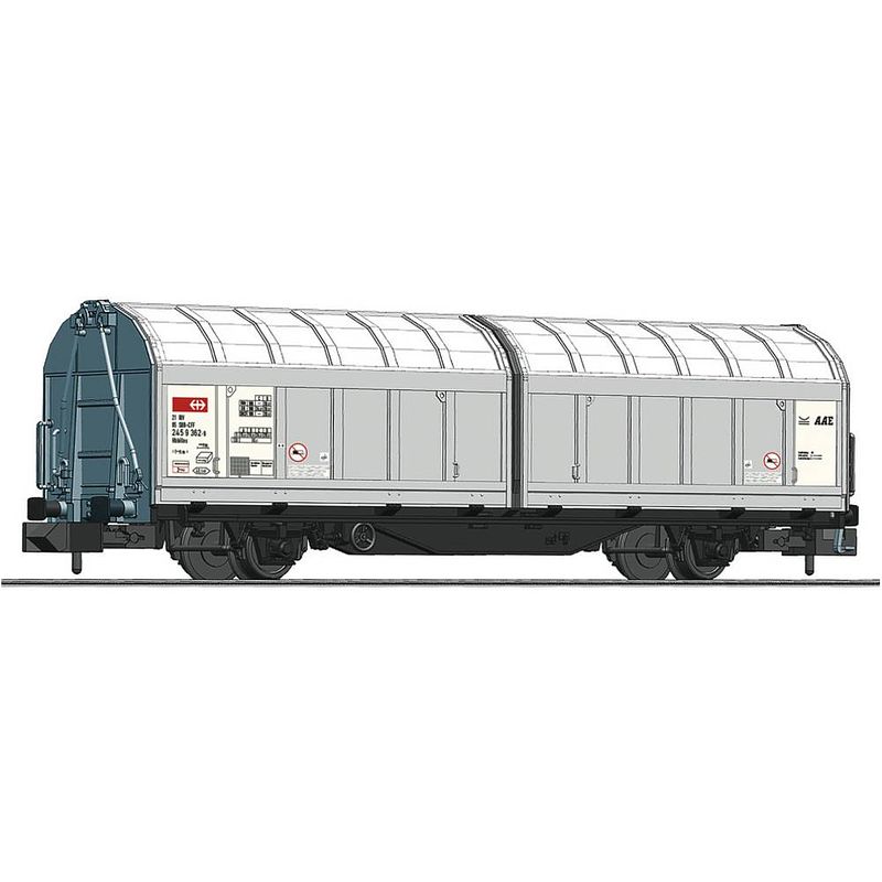 Foto van Fleischmann 826253 n schuifwandwagen van de sbb cargo