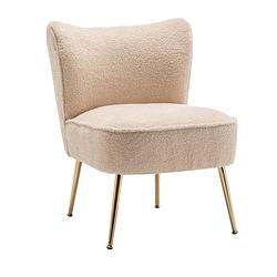 Foto van Fauteuil zitbank 1 persoons teddy beige stoel