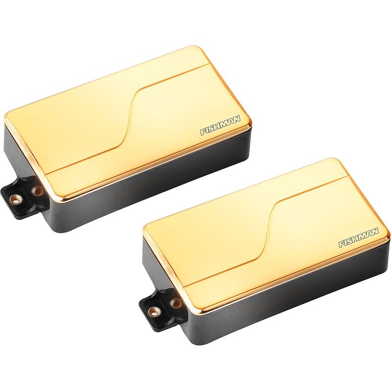 Foto van Fishman prf-m36-sg2 fluence modern humbucker set 6-string gold actieve elementenset met 3 voicings