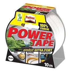 Foto van Pattex krachtige zelfklevende tape - wit - 10 m