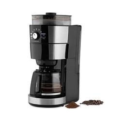 Foto van Tomado tgb1301s - grind & brew koffiezetapparaat - filterkoffie - koffiebonen - 1.25 l inhoud - zwart/rvs