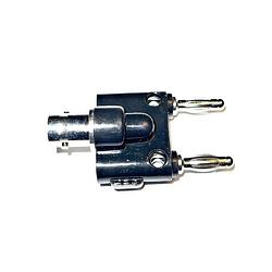 Foto van Mueller electric bu-00260 meetadapter bnc-bus - bananenstekker zilver