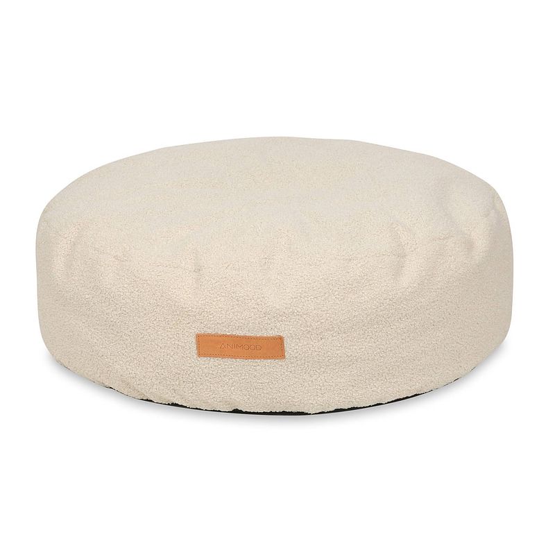 Foto van Animood coco poefbed voor hond of kat 67cm - licht beige