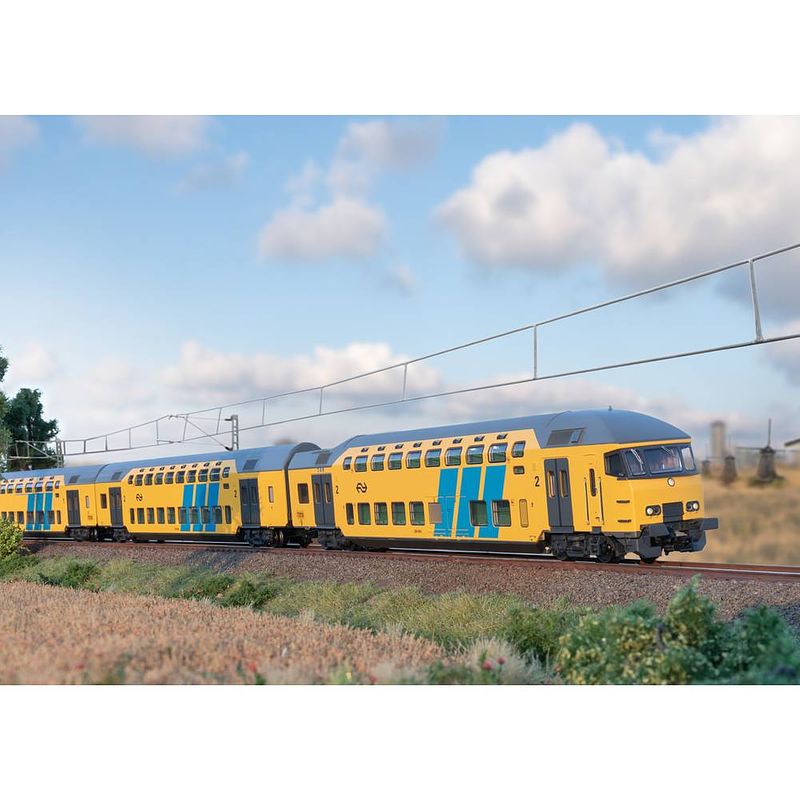 Foto van Märklin 43579 h0 dubbeldeks stuurstandrijtuig van de ns ddm2/3-bvk 2e klas