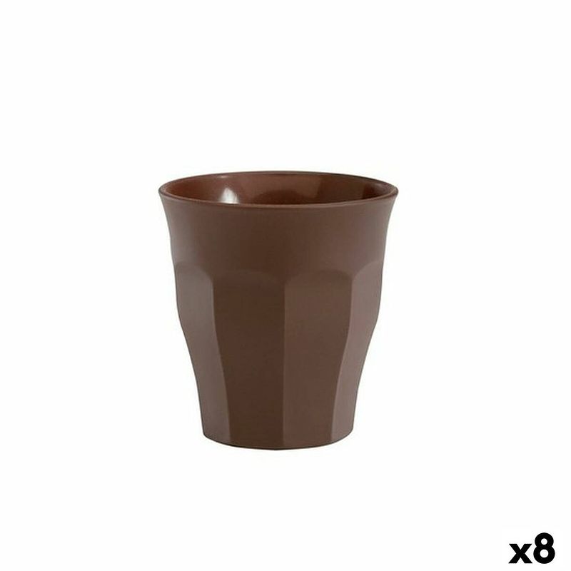 Foto van Glazenset duralex picardie bruin 6 onderdelen 90 ml (8 stuks)