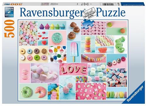 Foto van Ravensburger puzzel zoete verleiding 500st