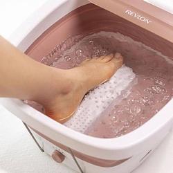 Foto van Revlon rvfb7034e ultimate foot spa - thalasso opvouwbaar en compact voetenbad - 3 temperaturen - bubbelfunctie