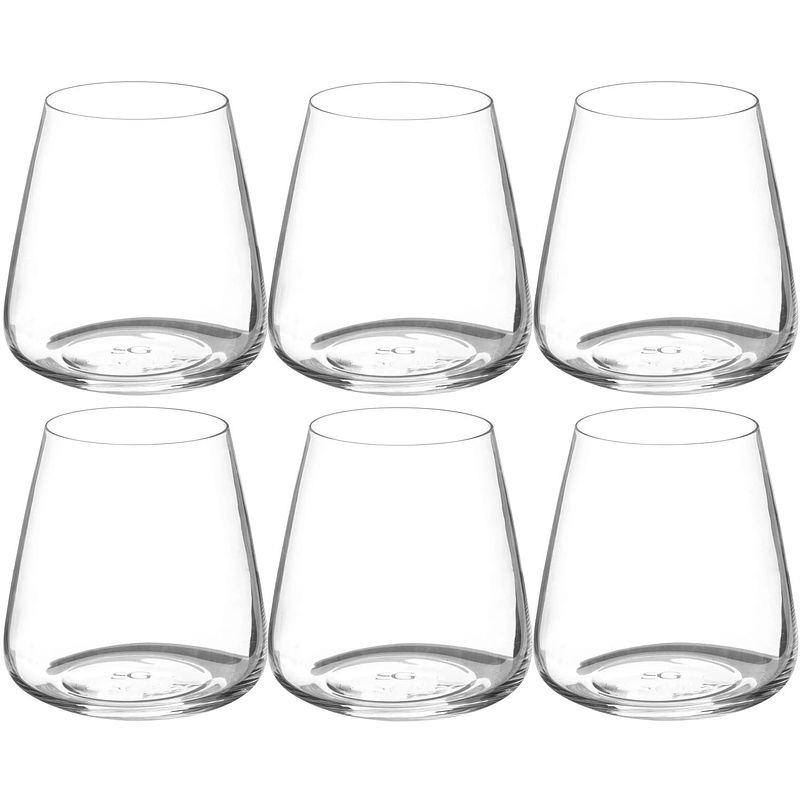 Foto van Set van 12x stuks tumbler glazen selenga 430 ml van glas - drinkglazen