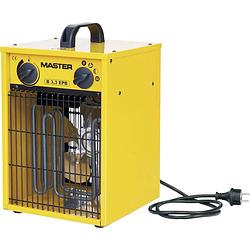 Foto van Master klimatechnik b-3it bouwkachel 1650 w, 3300 w geel, zwart