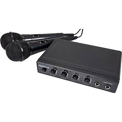 Foto van Hq power hqmc10050 karaoke set met 2 microfoons