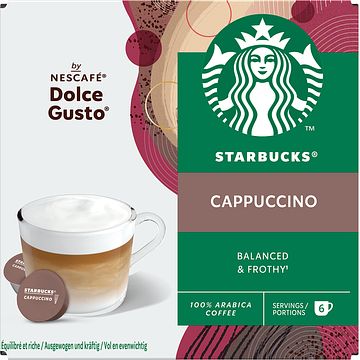 Foto van Starbucks dolce gusto cappucino 12 stuks bij jumbo