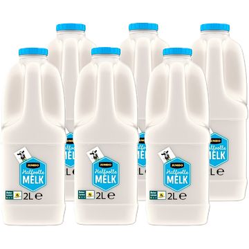 Foto van Jumbo halfvolle melk 6 x 2l 1 ster beter leven