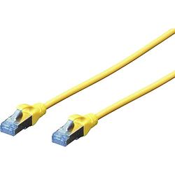 Foto van Digitus dk-1531-100/y rj45 netwerkkabel, patchkabel cat 5e sf/utp 10.00 m geel 1 stuk(s)