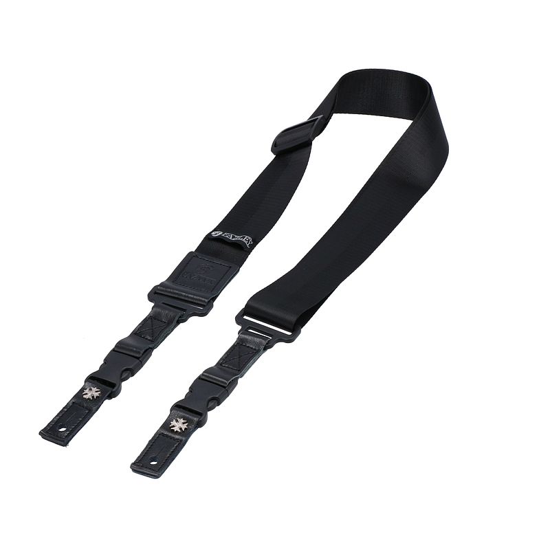 Foto van Fazley nilo qrs-blk quick release gitaarband nylon zwart