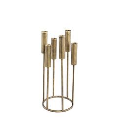 Foto van Ptmd baddu gold metal multiple candleholder straight up