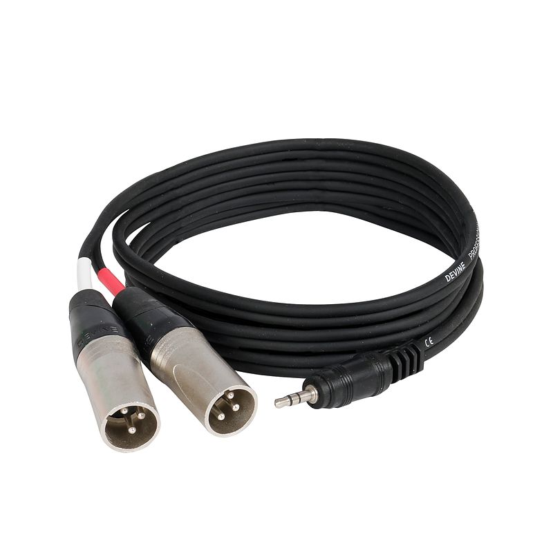 Foto van Devine va8015 stereojack 3.5 mm male - 2x xlr male 1.5 m