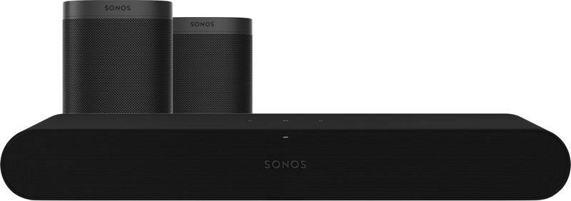 Foto van Sonos ray 3.0 + one sl (2x) zwart