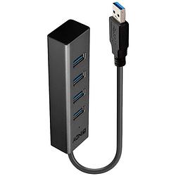 Foto van Lindy 43324 usb 3.1 gen 1-hub 4 poorten zwart