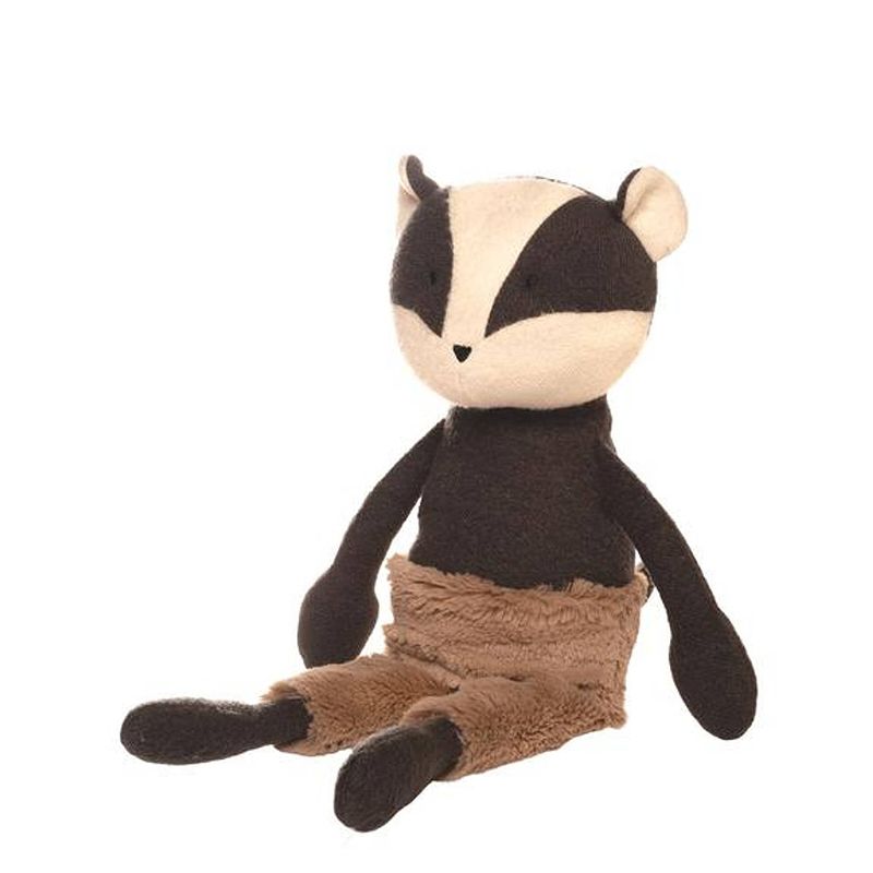 Foto van Manhattan toy knuffel beck badger junior 40 cm pluche bruin