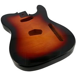 Foto van Fazley 10929 ftl fm 3-color sunburst losse body voor elektrische t-stijl gitaar